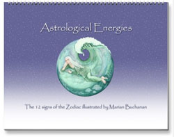 Astrological Energies - the 12 signs of the zodiac illustrated by Marian Buchanan